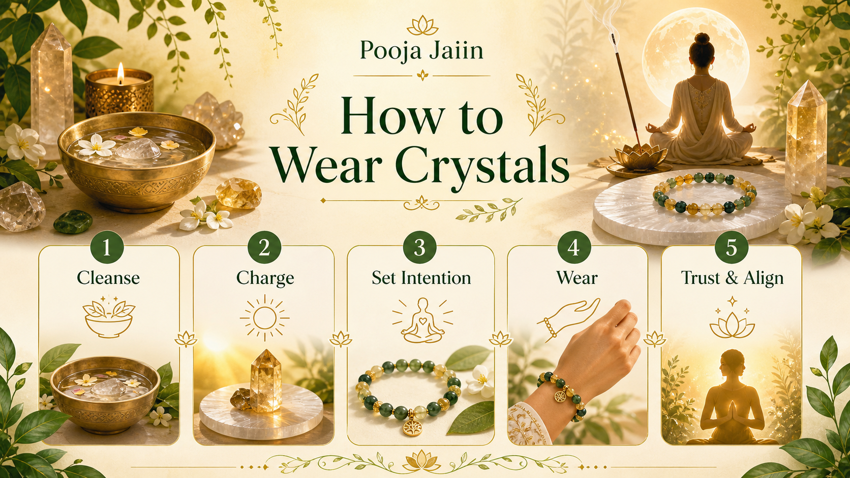 How to wear crystals guide by Pooja Jaiin